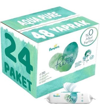 Prima Aqua Pure Yenidoğan 48 Yaprak 24'lü Islak Mendil