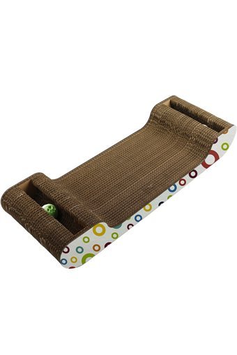 Herniks Oyuncaklı Kedi Otlu 60 cm Kedi Tırmanma Rampası