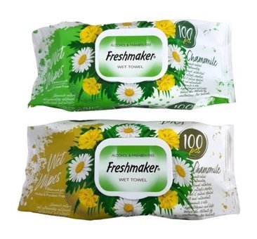 Freshmaker Meyve ve Papatya Kokulu 100 Yaprak Islak Mendil