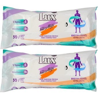 Lux Hasta Vücut Temizleme 50 Yaprak 2'li Islak Mendil