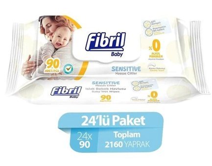 Fibril Sensitive Yenidoğan 90 Yaprak Islak Mendil