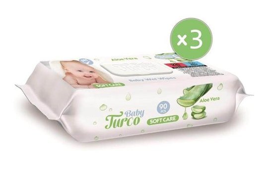 Baby Turco Softcare 90 Yaprak 3'lü Islak Mendil
