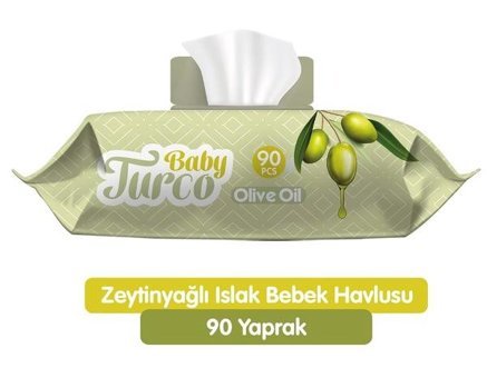 Baby Turco Zeytinyağlı 90 Yaprak 36'lı Islak Mendil