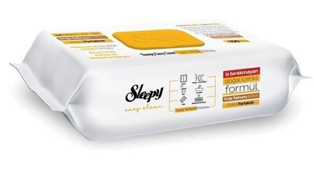 Sleepy Easy Clean Arap Sabunlu 100 Yaprak Islak Mendil