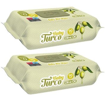 Baby Turco Zeytinyağlı 90 Yaprak 2'li Islak Mendil