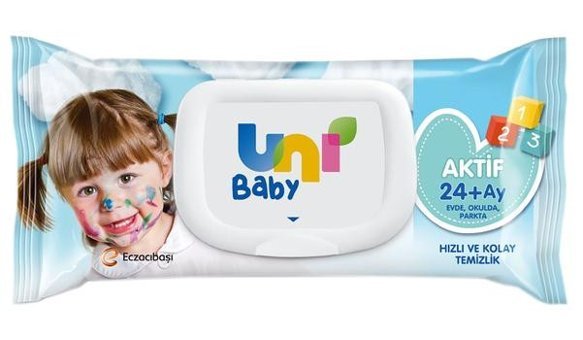 Uni Baby Aktif Hijyen 52 Yaprak 12'li Islak Mendil