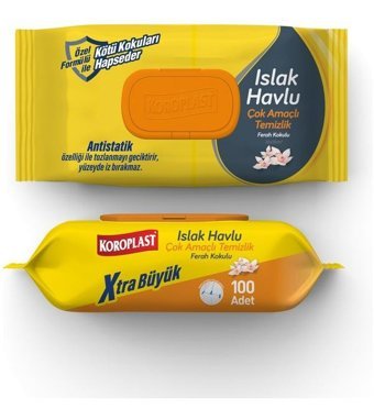 Koroplast Antibakteriyel 100 Yaprak Islak Mendil