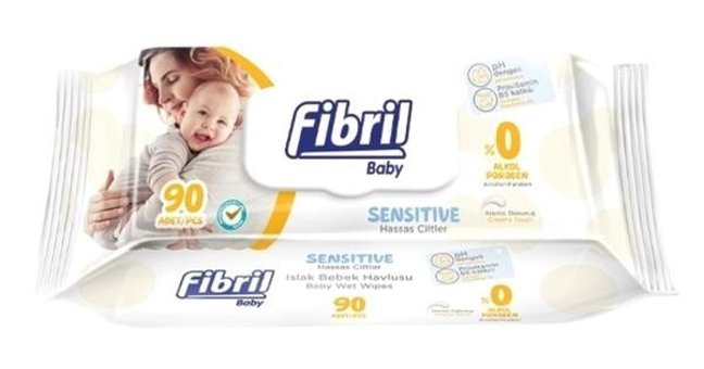 Fibril Sensitive Yenidoğan 90 Yaprak 48'li Islak Mendil