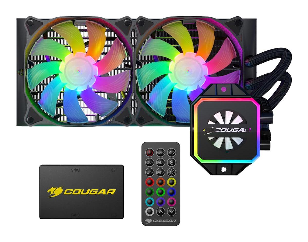 Cougar Helor 240 Rl-Hlr240-V1 Rgb 240 mm 4 Pin 2 Fanlı Sıvı Soğutmalı RGB Masaüstü İşlemci Soğutucu