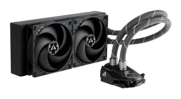 Arctic Liquid Freezer Iı 240 mm Sessiz 4 Pin 2 Fanlı Sıvı Soğutmalı Masaüstü İşlemci Soğutucu