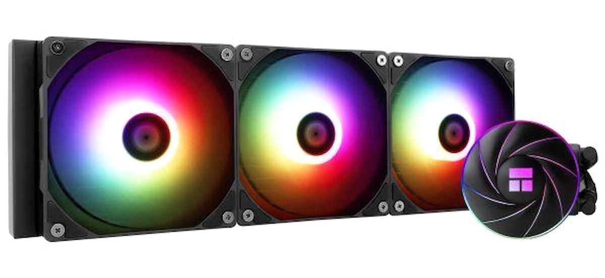 Thermalright Aqua Elite 360 Sessiz 4 Pin 3 Fanlı Sıvı Soğutmalı RGB Masaüstü İşlemci Soğutucu Siyah