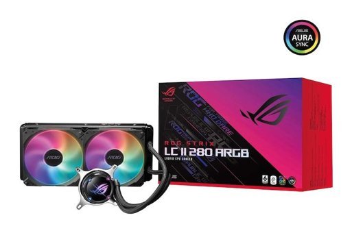Asus Rog Strix Lc Iı 280 mm Sessiz 4 Pin 2 Fanlı Sıvı Soğutmalı RGB Masaüstü İşlemci Soğutucu