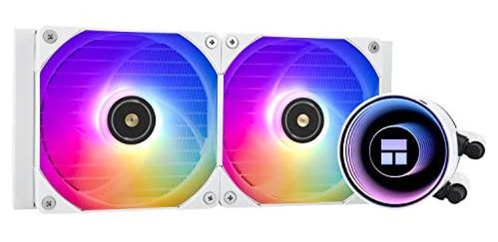 Thermalright Frozen Notte 240 4 Pin 2 Fanlı Fan Soğutmalı RGB Masaüstü İşlemci Soğutucu Beyaz