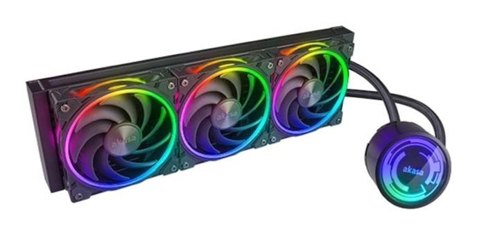 Akasa Soho360 4 Pin 3 Fanlı Sıvı Soğutmalı RGB Masaüstü İşlemci Soğutucu