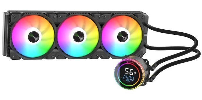 Gamepower Skadi Round 360 mm Sessiz 4 Pin 3 Fanlı Sıvı Soğutmalı RGB Masaüstü İşlemci Soğutucu