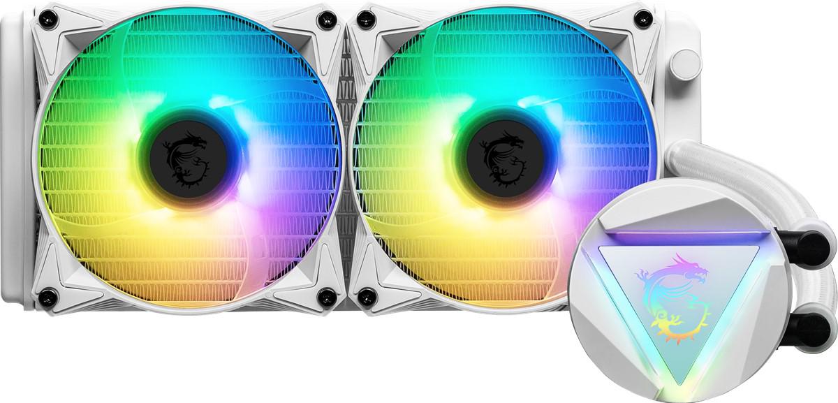 MSI Mag Corelıquıd 240R V2 Sessiz 4 Pin 2 Fanlı Sıvı Soğutmalı RGB Masaüstü İşlemci Soğutucu