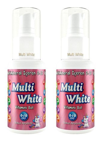 Multi White Sakızlı Organik Diş Macunu 2x50 ml