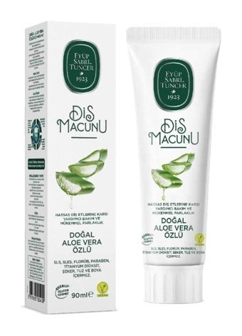 Eyüp Sabri Tuncer Vegan Aloe Veralı Organik Florürsüz Diş Macunu 90 ml