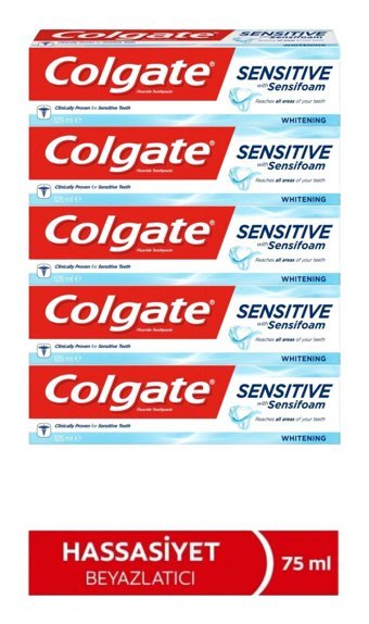 Colgate Sensifoam Florürlü Diş Macunu 5x75 ml