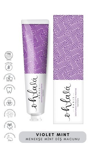 Violet Menekşe Nane Organik Florürsüz Diş Macunu 75 gr