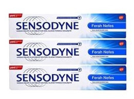 Sensodyne Ferah Nefes Naneli Florürlü Diş Macunu 3x100 ml