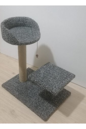 Cat Oturaklı Oyuncaklı Katlı 57 cm Kedi Tırmalama Tahtası