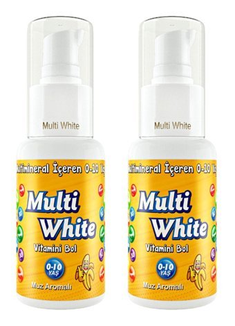 Multi White Muzlu Organik Florürsüz Diş Macunu 2x50 ml