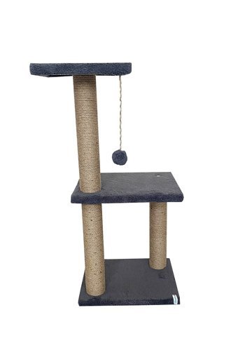Nursoft Oturaklı Oyuncaklı Katlı 80 cm Kedi Tırmalama Tahtası