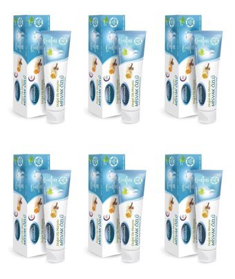Mecitefendi Misvaklı Organik Florürsüz Diş Macunu 6x75 ml