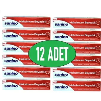 Sanino Aile Paketi Naneli Florürlü Diş Macunu 12x75 ml