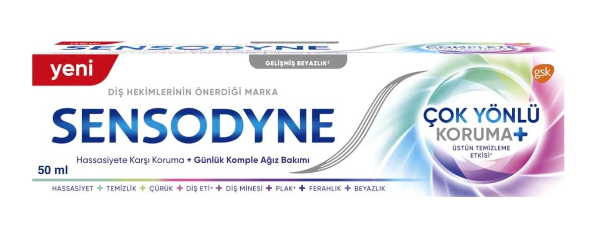Sensodyne Çok Yönlü Koruma Naneli Florürlü Diş Macunu 50 ml