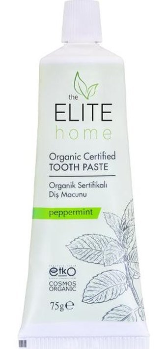 The Elite Home Naneli Organik Florürsüz Diş Macunu 75 gr