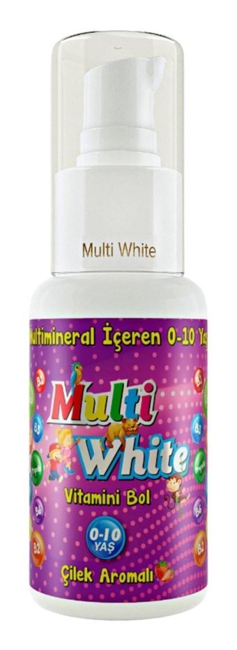 Multi White Çilekli Organik Florürsüz Diş Macunu 50 ml