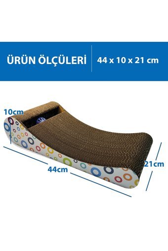 Herniks Oyuncaklı Kedi Otlu 44 cm Kedi Tırmalama Paspası
