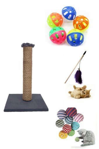 VovoShop Oyuncaklı Kedi Tırmalama Direği