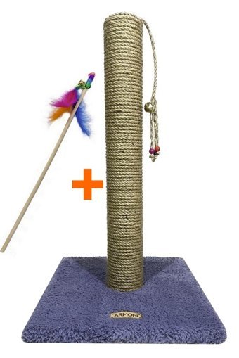 Armoni Oyuncaklı 52 cm Kedi Tırmalama Tahtası Mavi