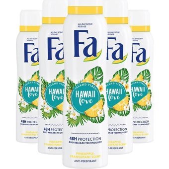 Fa Hawaii Love Ter Önleyici Antiperspirant Sprey Kadın Deodorant 5x150 ml