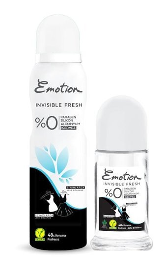 Emotion Invisible Fresh Sprey Roll-On Kadın Deodorant 150 ml + 50 ml