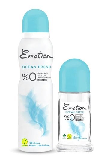 Emotion Ocean Fresh Sprey Roll-On Kadın Deodorant 150 ml + 50 ml