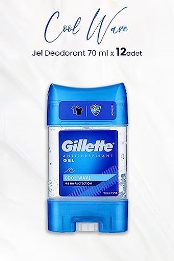 Gillette Cool Wave Ter Önleyici Antiperspirant Stick Erkek Deodorant 12x70 ml
