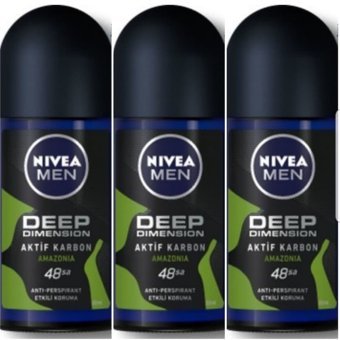 Nivea Pudrasız Ter Önleyici Antiperspirant Roll-On Erkek Deodorant 3x50 ml