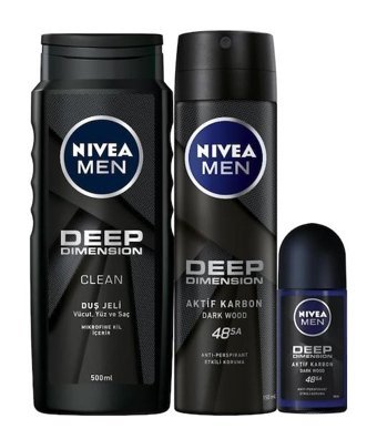 Nivea Pudrasız Organik Antiperspirant Sprey-Roll-On Erkek Deodorant 150 ml-50 ml