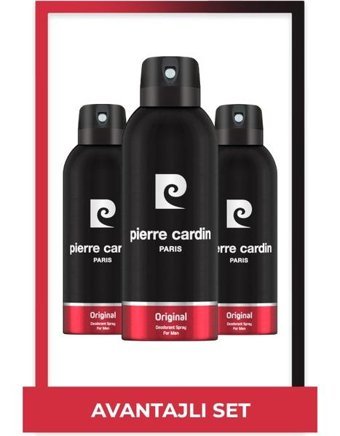 Pierre Cardin Original Sprey Erkek Deodorant 2x150 ml