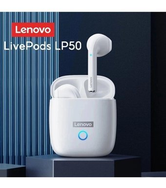 Lenovo Lp50 Kulak İçi Kablosuz Bluetooth Kulaklık Beyaz