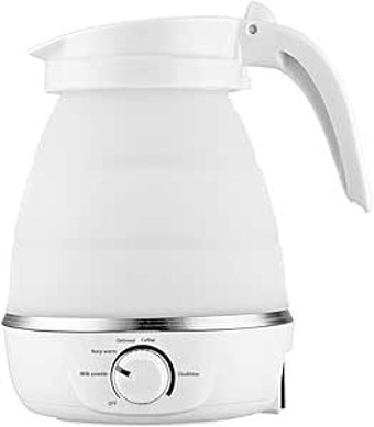 Xıbany Katlanabilir Paslanmaz Çelik 600 ml Beyaz Kettle