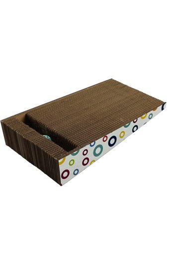 Herniks Oyuncaklı Kedi Otlu 43 cm Kedi Tırmalama Rampası