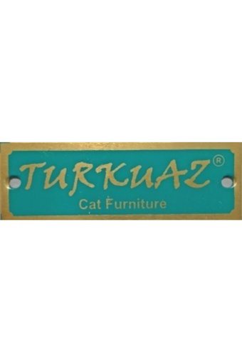 Turkuaz Oyuncaklı 100 cm Kedi Tırmalama Direği