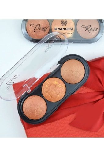 Rowenarose 3'lü Terracota Toz Allık Paleti