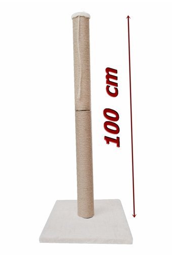 Turkuaz Oyuncaklı 100 cm Kedi Tırmalama Direği