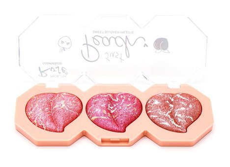 Roesıa Rose Cosmetics Just Beach 3'lü Şeftali Işıltılı Toz Allık Paleti